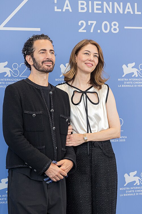 March Jacobs and Sofia Coppola at the photocell for movie "Marc" in Venice 82 Film Festival 2025