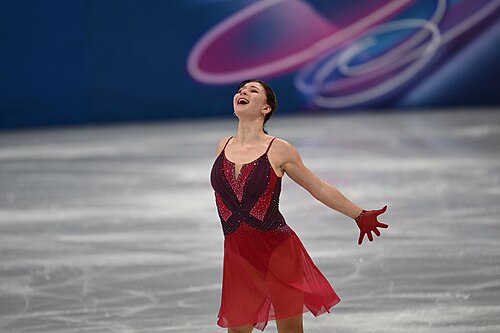 MILAN, ITALY - 19 FEBRUARY 2026: Sofia SAMODELKINA of Kazakhstan compete during the Figure Skating Women Single Skating Free Skating at the Olympic Winter Games Milano Cortina 2026 Milano Ice Skating Arena on February 19, 2026 in Milan, Italy