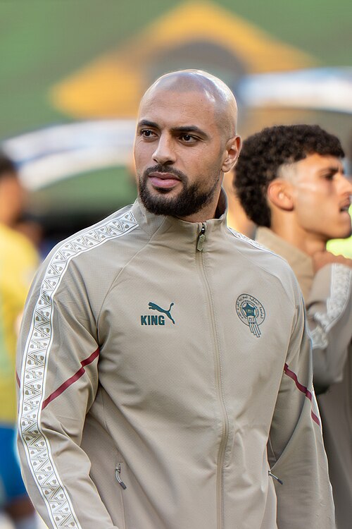 Sofyan Amrabat during Brazil v Morocco on 13 June 2026 at the 2026 FIFA World Cup at NY/NJ Stadium in East Rutherford, NJ