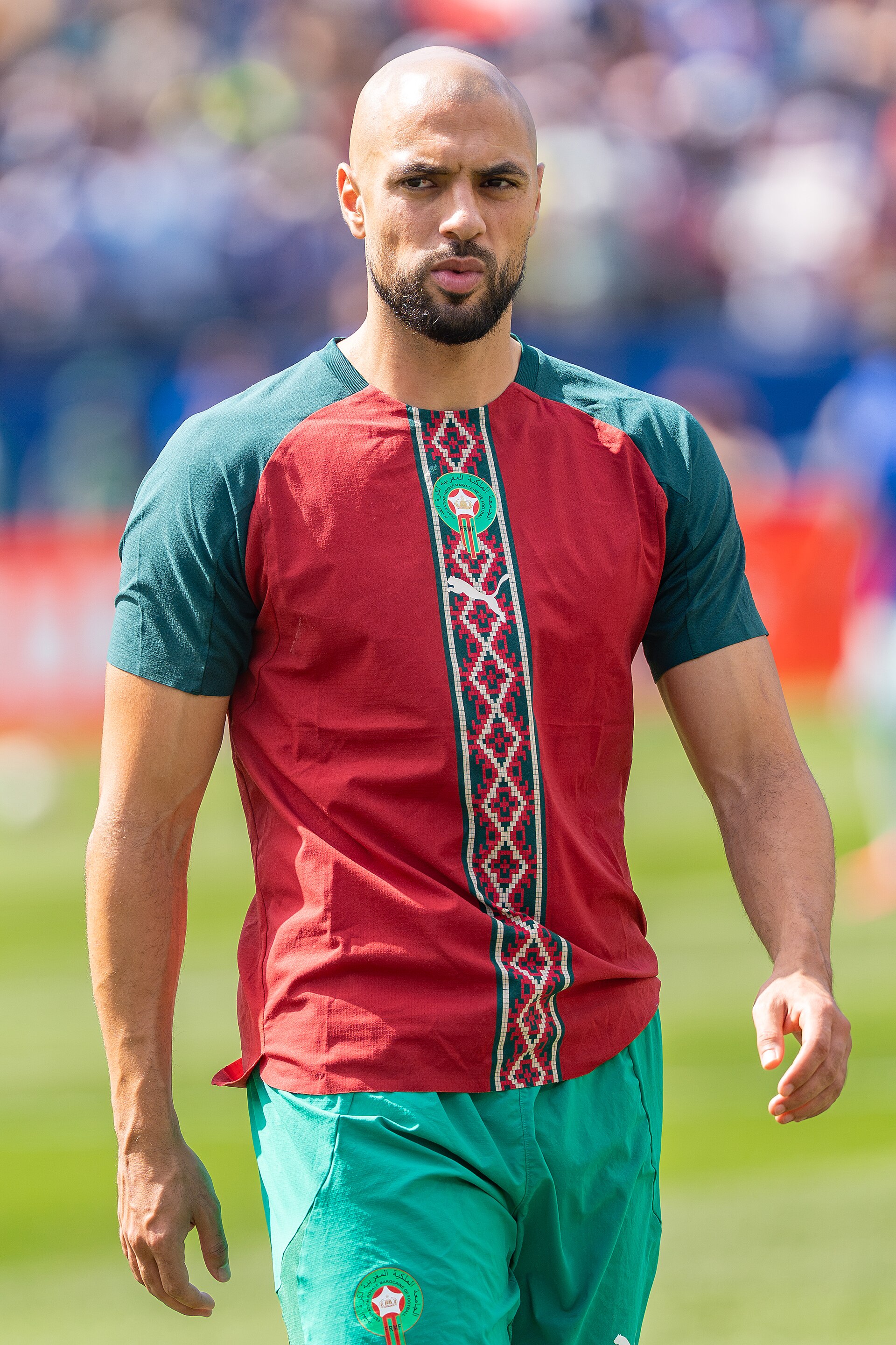 Sofyan Amrabat during France v Morocco at the 2026 FIFA World Cup
