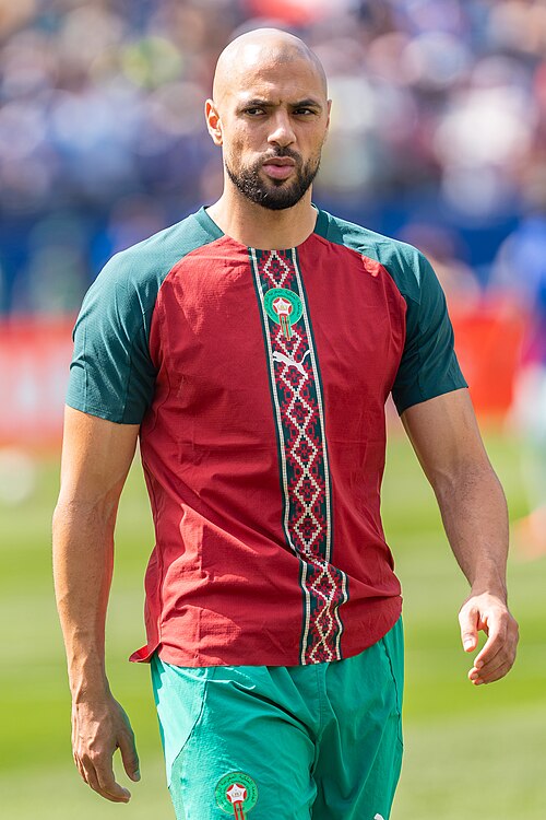 Sofyan Amrabat during France v Morocco at the 2026 FIFA World Cup