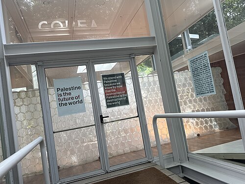South Korean Pavilion closed at the Venice Biennale on May 8, 2026 to protest the inclusion of Israel in the art exhibition. Numerous pavilions closed for all or part of the day.