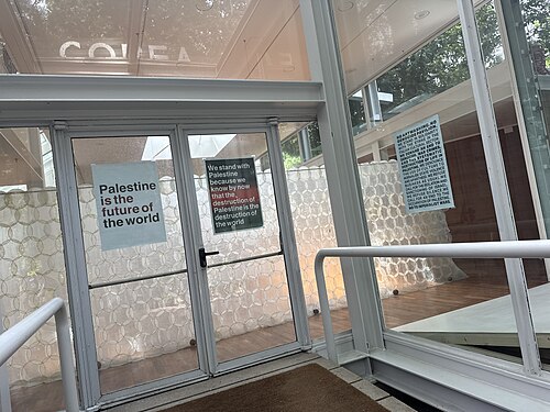 South Korean Pavilion closed at the Venice Biennale on May 8, 2026 to protest the inclusion of Israel in the art exhibition. Numerous pavilions closed for all or part of the day.