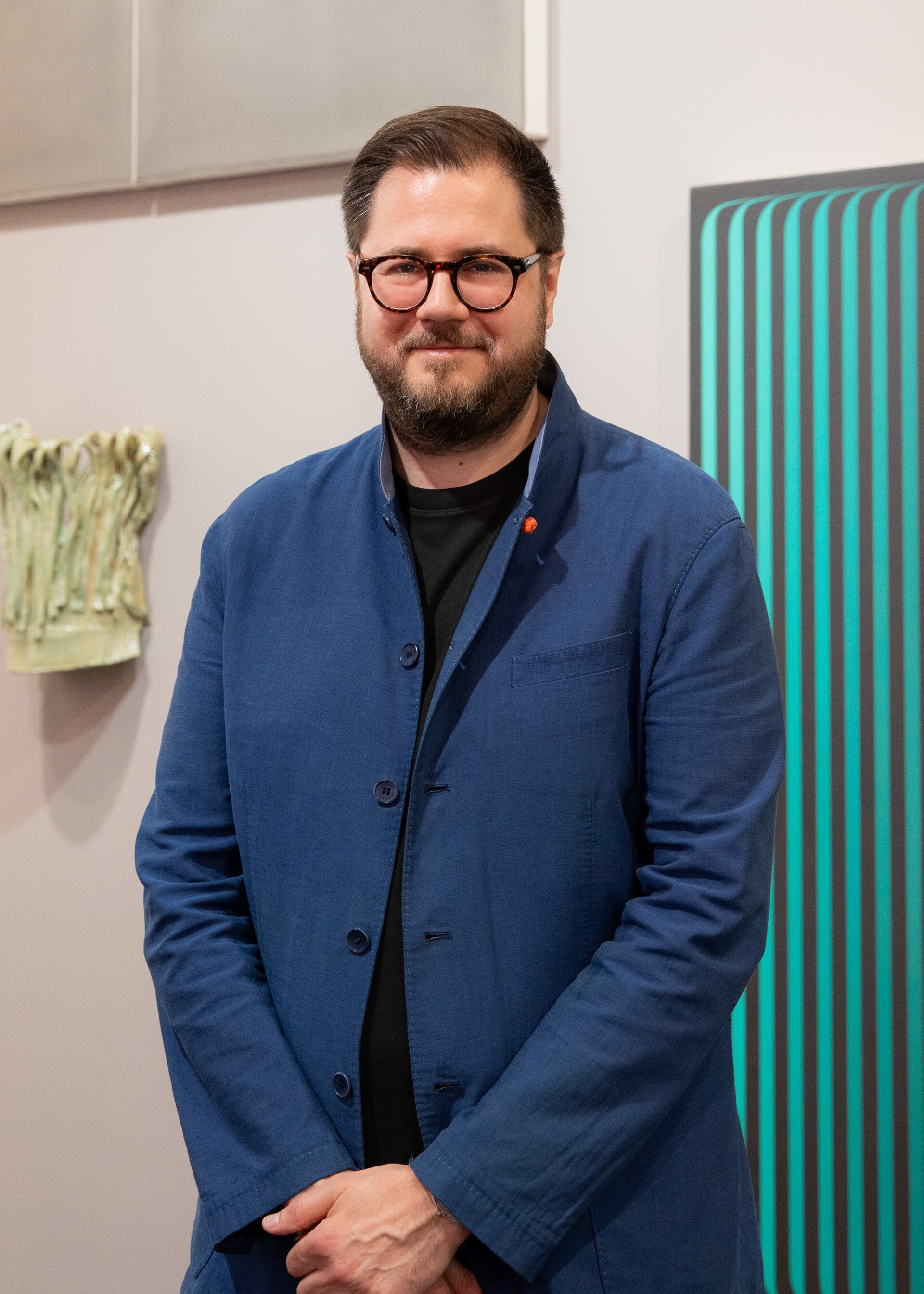 Stefan von Bartha, art gallery owner, at Art Basel 2025