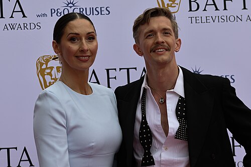Traitors Series 3 winner Stephen & Rachel on the red carpet at BAFTA TV Awards May 26