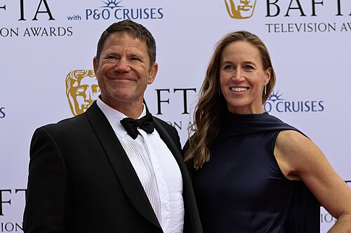 Steve Backshall & Helen Glover on the red carpet at BAFTA TV Awards May 26