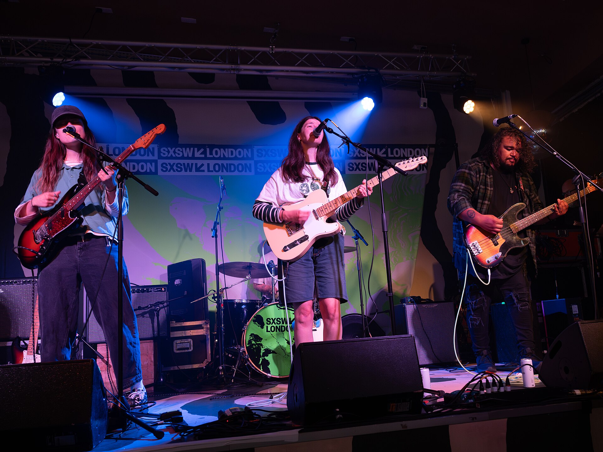 Suds, indie/emo four piece from Norwich UK, at the 2025 SXSW London festival in London, England.