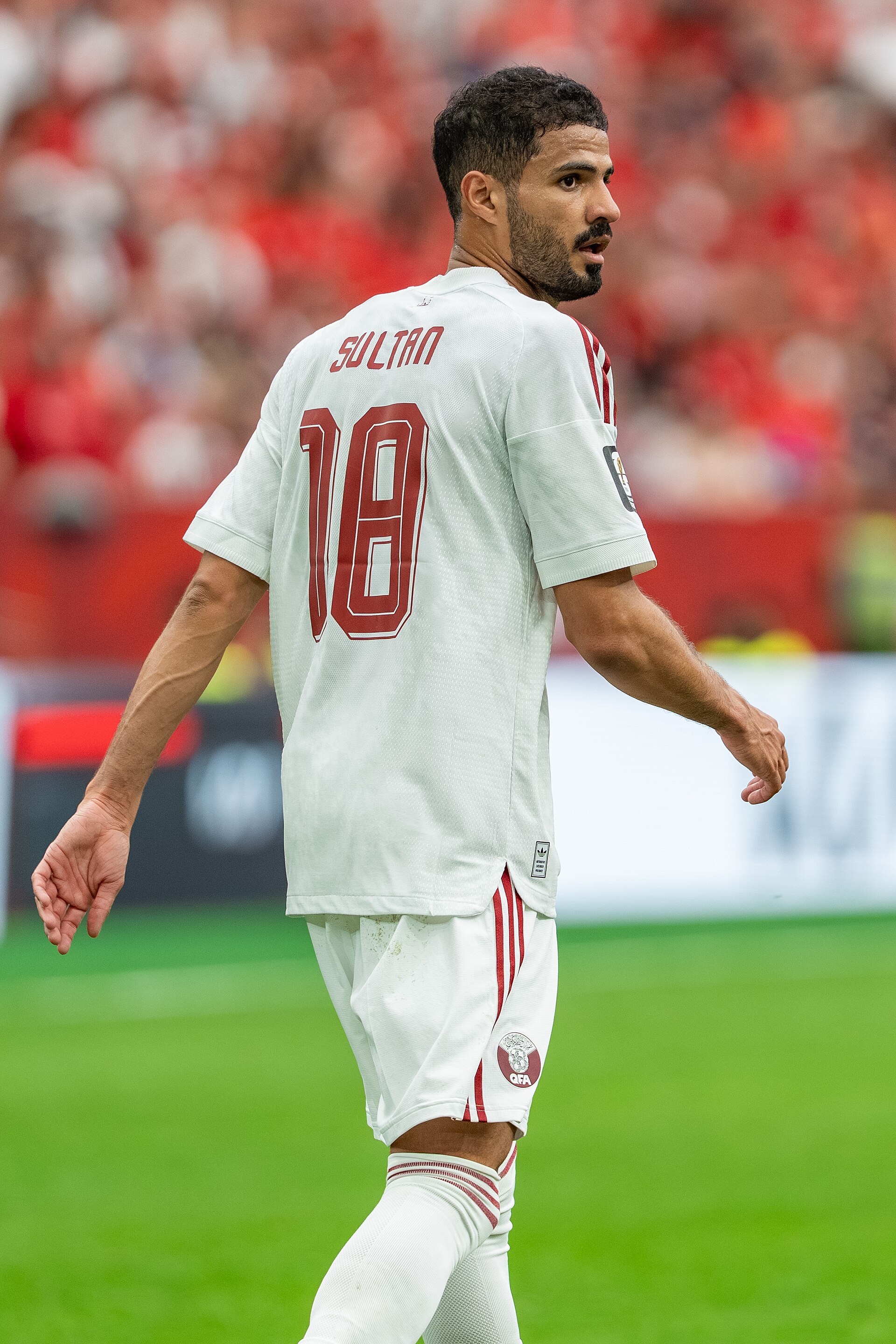 Sultan Al Brake during Canada v Qatar on 18 June 2026 at the 2026 FIFA World Cup