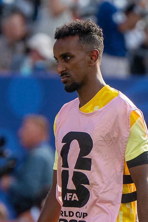 Taha Ali during France v Sweden at the 2026 FIFA World Cup