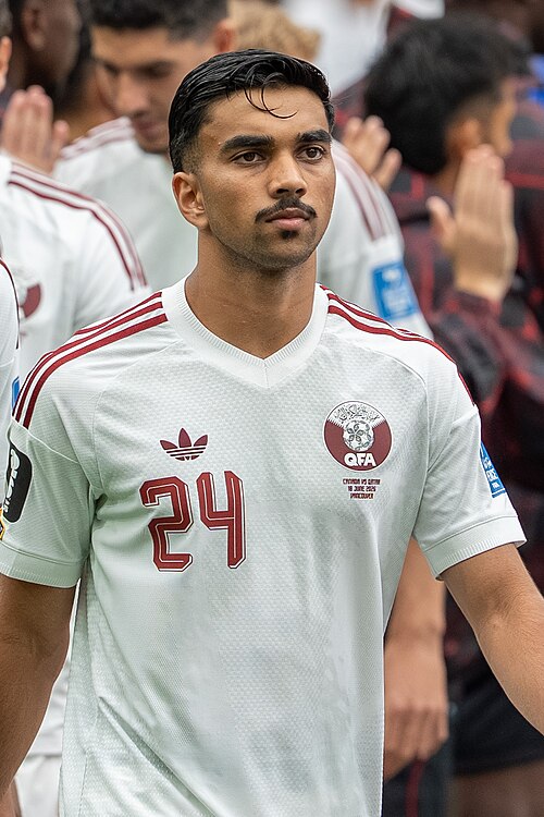 Tahsin Jamshid during Canada v Qatar on 18 June 2026 at the 2026 FIFA World Cup