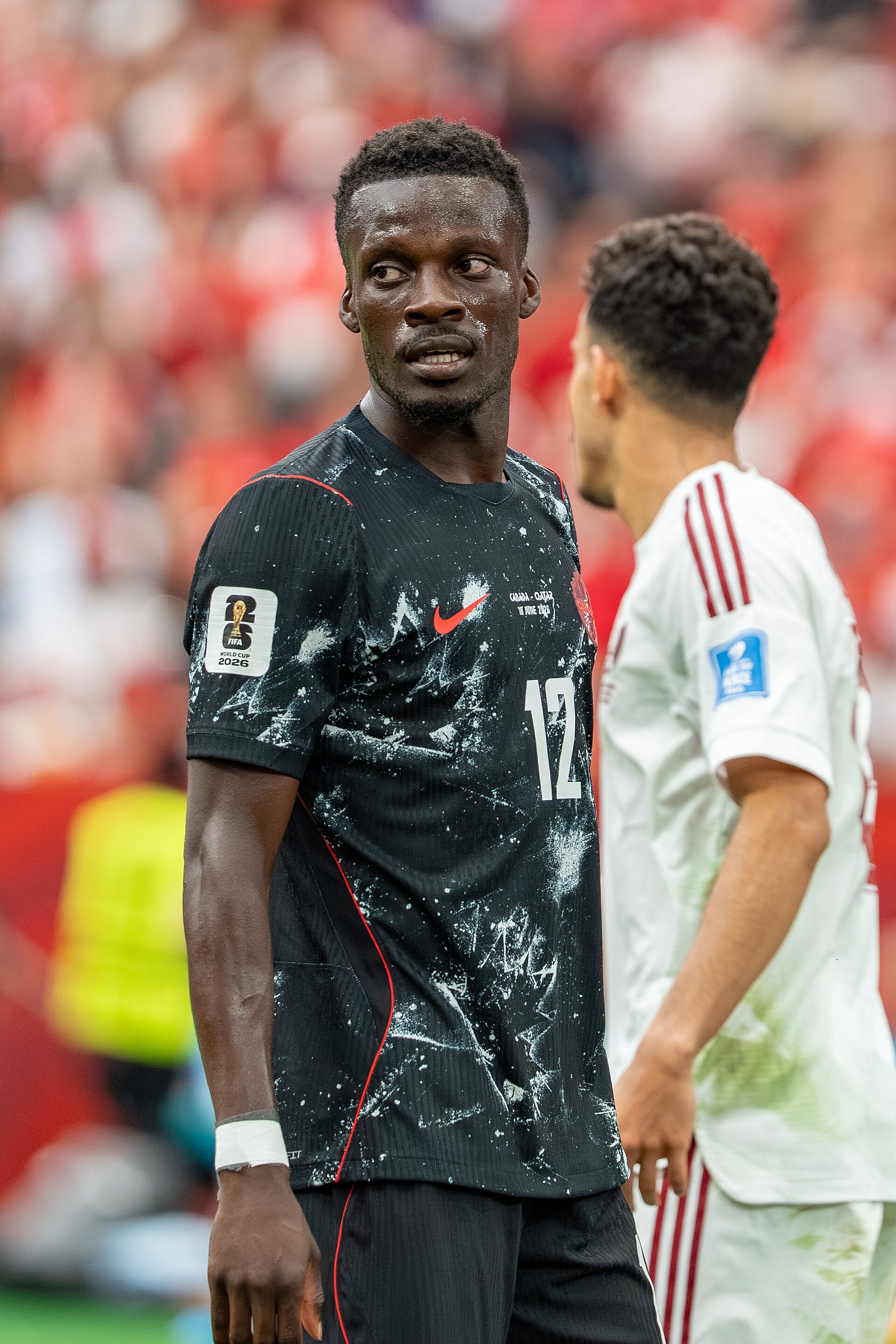Tani Oluwaseyi during Canada v Qatar on 18 June 2026 at the 2026 FIFA World Cup