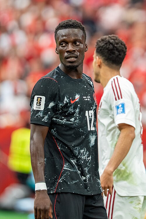 Tani Oluwaseyi during Canada v Qatar on 18 June 2026 at the 2026 FIFA World Cup