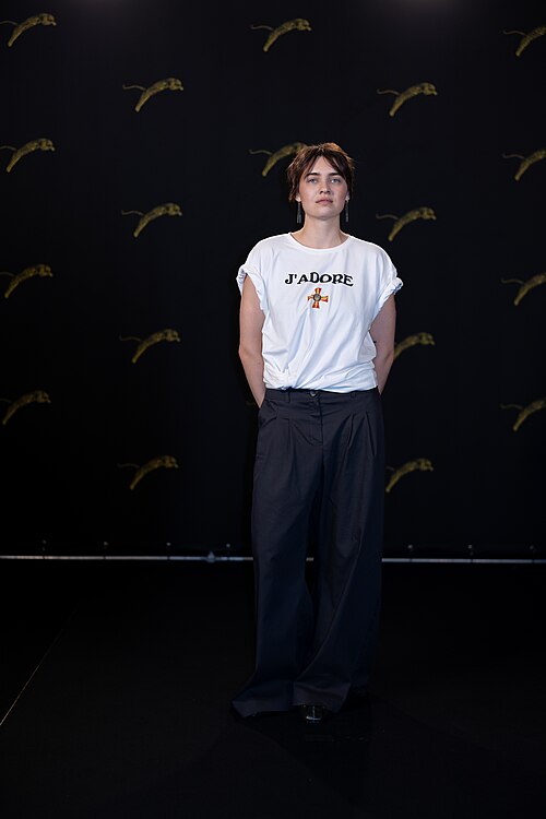 Tania Myronyshena, at the Locarno Film Festival