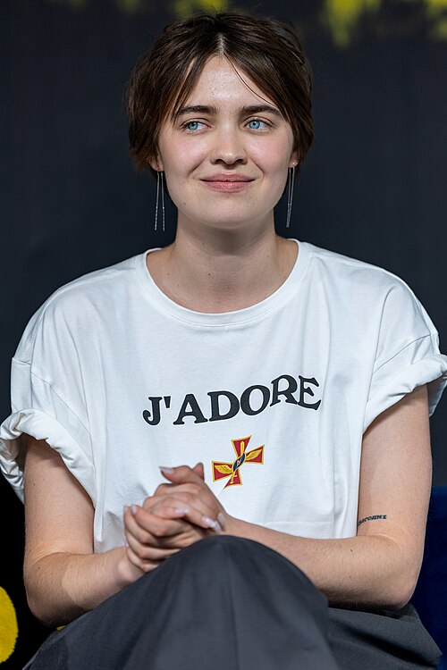 Tania Myronyshena at the Q&A for I Rarely Wake Up Dreaming at the 2026 Locarno Film Festival