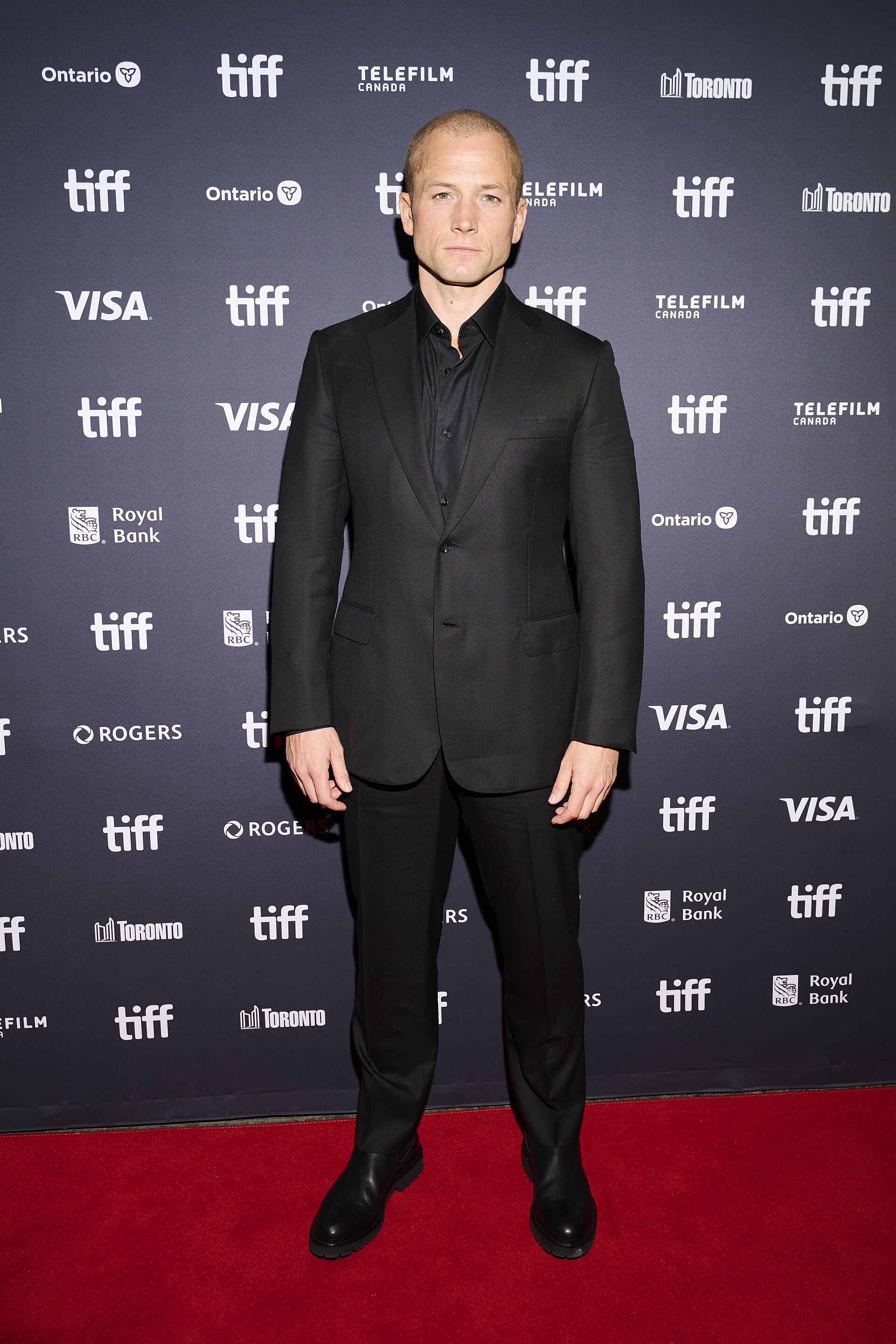 Taron Egerton on the red carpet for the movie "Everybody Wants to F*ck Me" during the 2026 Toronto International Film Festival on September 11th 2026