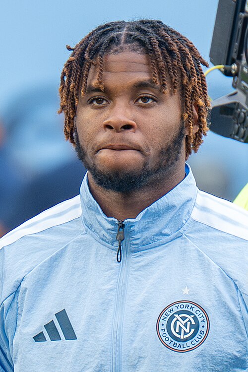 Tayvon Gray during New York City FC vs Columbus Crew on May 10, 2026