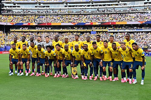 EAST RUTHERFORD, UNITED STATES - June 25: 
Ecuador players pose for a team photograph before the FIFA World Cup 2026 Group E match between Ecuador and Germany at New York New Jersey Stadium