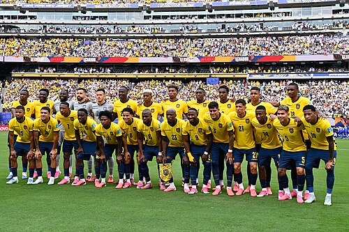 EAST RUTHERFORD, UNITED STATES - June 25: 
Ecuador players pose for a team photograph before the FIFA World Cup 2026 Group E match between Ecuador and Germany at New York New Jersey Stadium