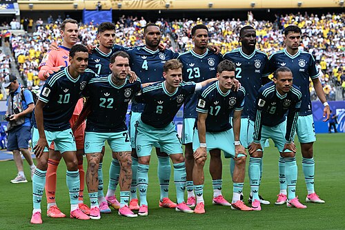 EAST RUTHERFORD, UNITED STATES - June 25: 
Germany players pose for a team photograph before the FIFA World Cup 2026 Group E match between Ecuador and Germany at New York New Jersey Stadium