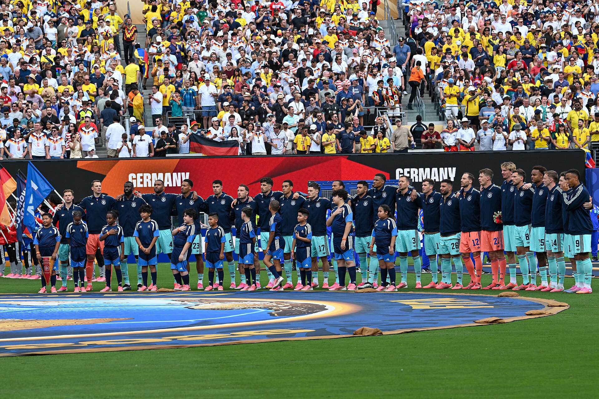 EAST RUTHERFORD, UNITED STATES - June 25: Players of Germany  ahead of the FIFA World Cup 2026 Group E match between Ecuador  and  Germany on June 25, 2026 MetLife Stadium, East Rutherford, New Jersey