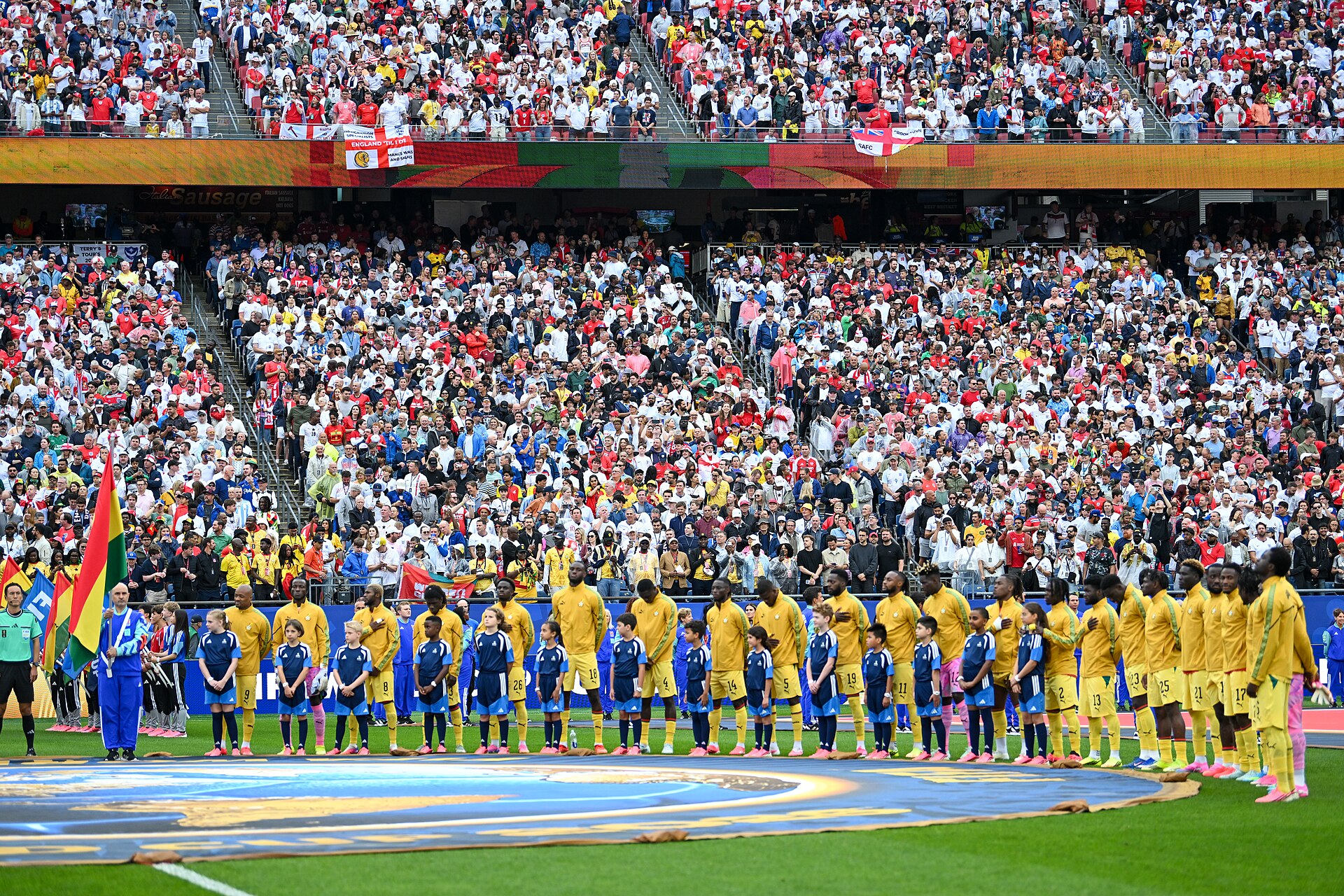 FOXBOROUGH, UNITED STATES - June 23: Team of Ghana ahead of the FIFA World Cup 2026 Group L match between England and Ghana on June 23, 2026 Boston Stadium , Foxborough, Massachusetts