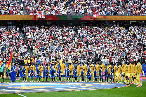 FOXBOROUGH, UNITED STATES - June 23: Team of Ghana ahead of the FIFA World Cup 2026 Group L match between England and Ghana on June 23, 2026 Boston Stadium , Foxborough, Massachusetts