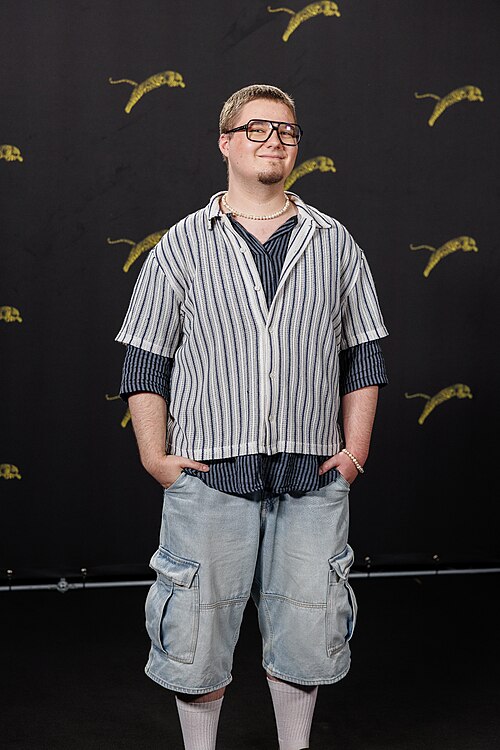 Teodor Butănescu attends "Nu e locul tau aici" photocall during the 79th Locarno Film Festival on August 09, 2026 in Locarno, Switzerland.