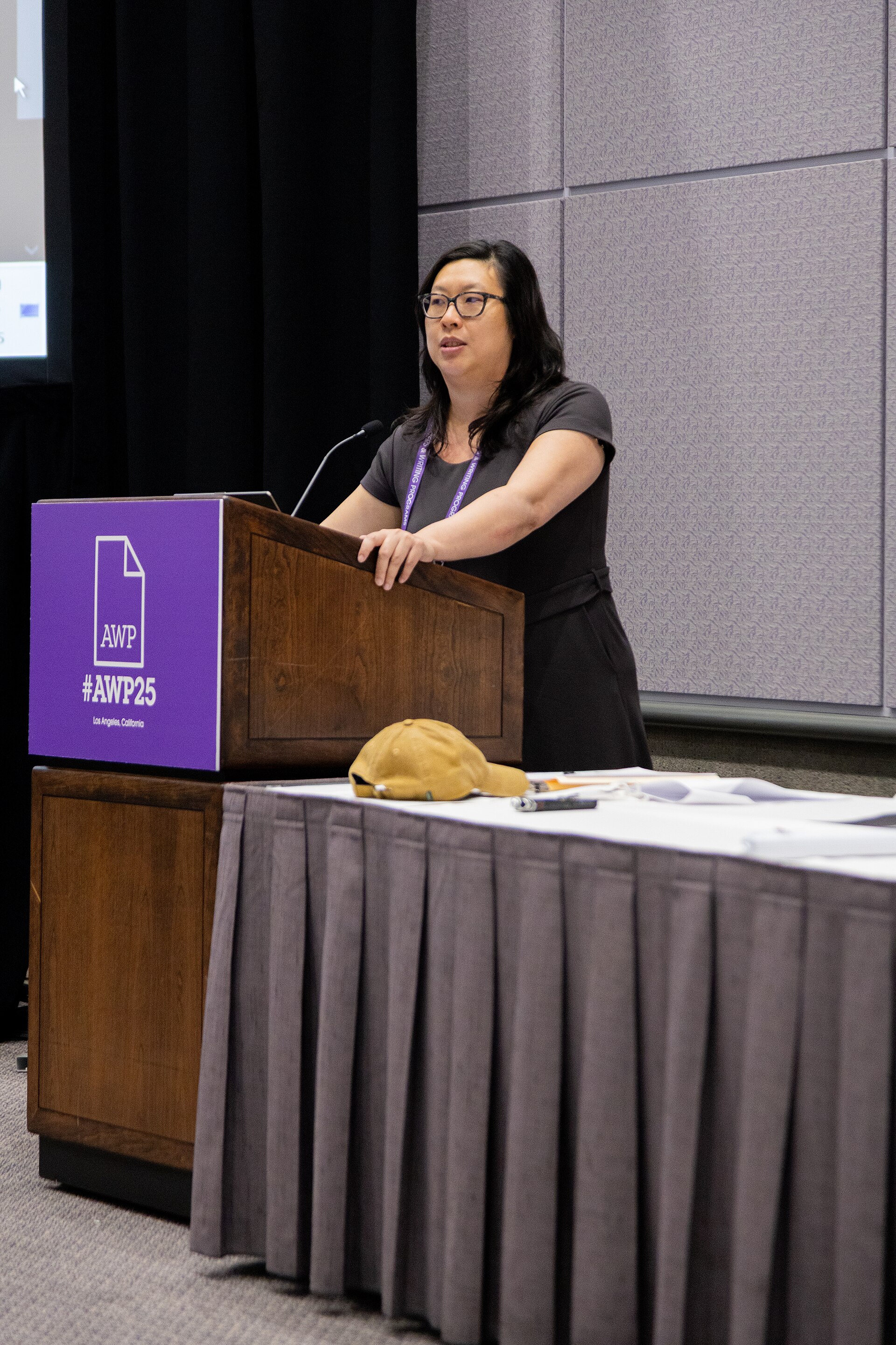 Teow Lim Goh, writer, at the annual AWP conference in Los Angeles, California.