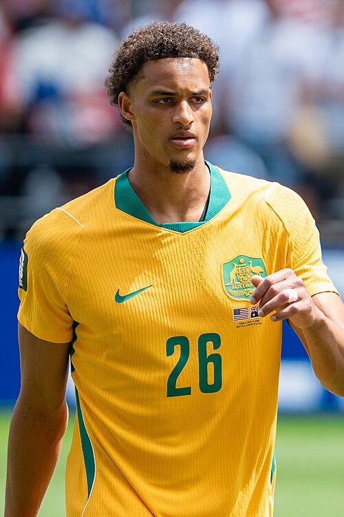 Tete Yengi during United States v Australia on 19 June 2026 at the 2026 FIFA World Cup