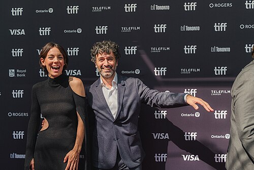 Victoria Luengo and Rodrigo Sorogoyen presenting The Beloved at TIFF 2026