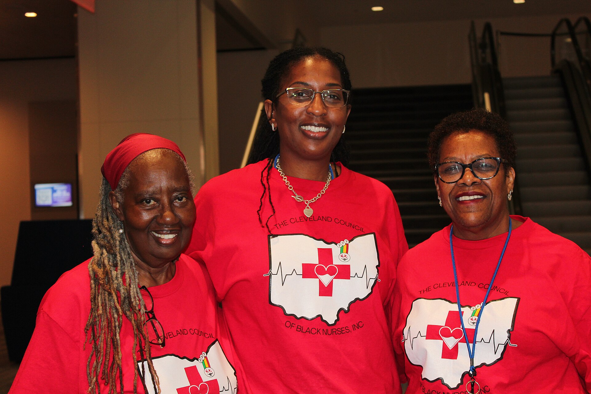 Board Member Barbara Martin, President Dr. Carolyn Harmon Still, and Vice President Jackie Thomas of the Cleveland Council of Black Nurses, Inc (part of the National Black Nurses Association) at the 2025 National Urban League Conference.