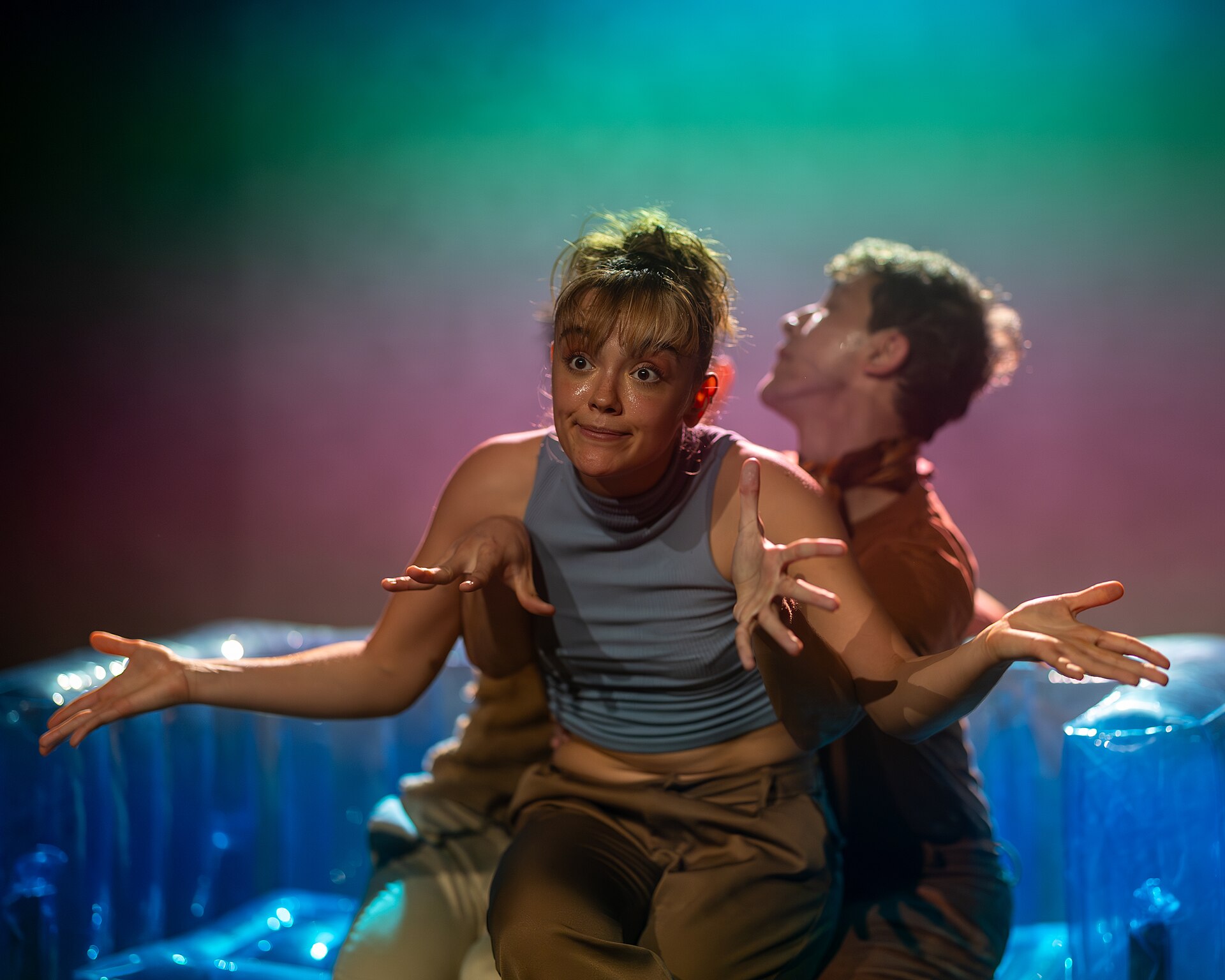 The São José dos Campos Dance Company performing “Voyeur / Samba and Love” at the 2025 Edinburgh Festival Fringe
