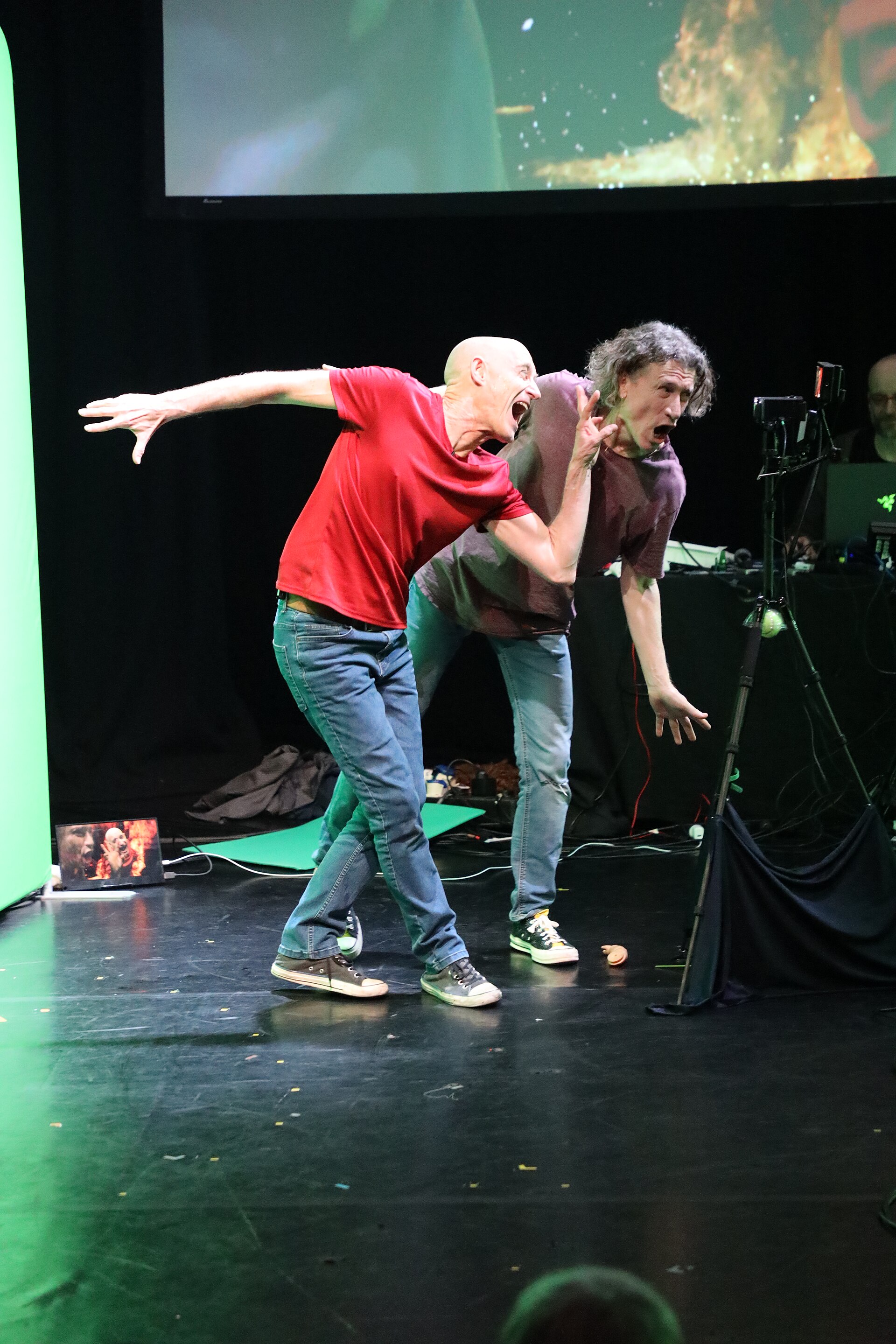 The Umbilical Brothers, , at the 2024 Edinburgh Festival Fringe in the show, The Distraction.