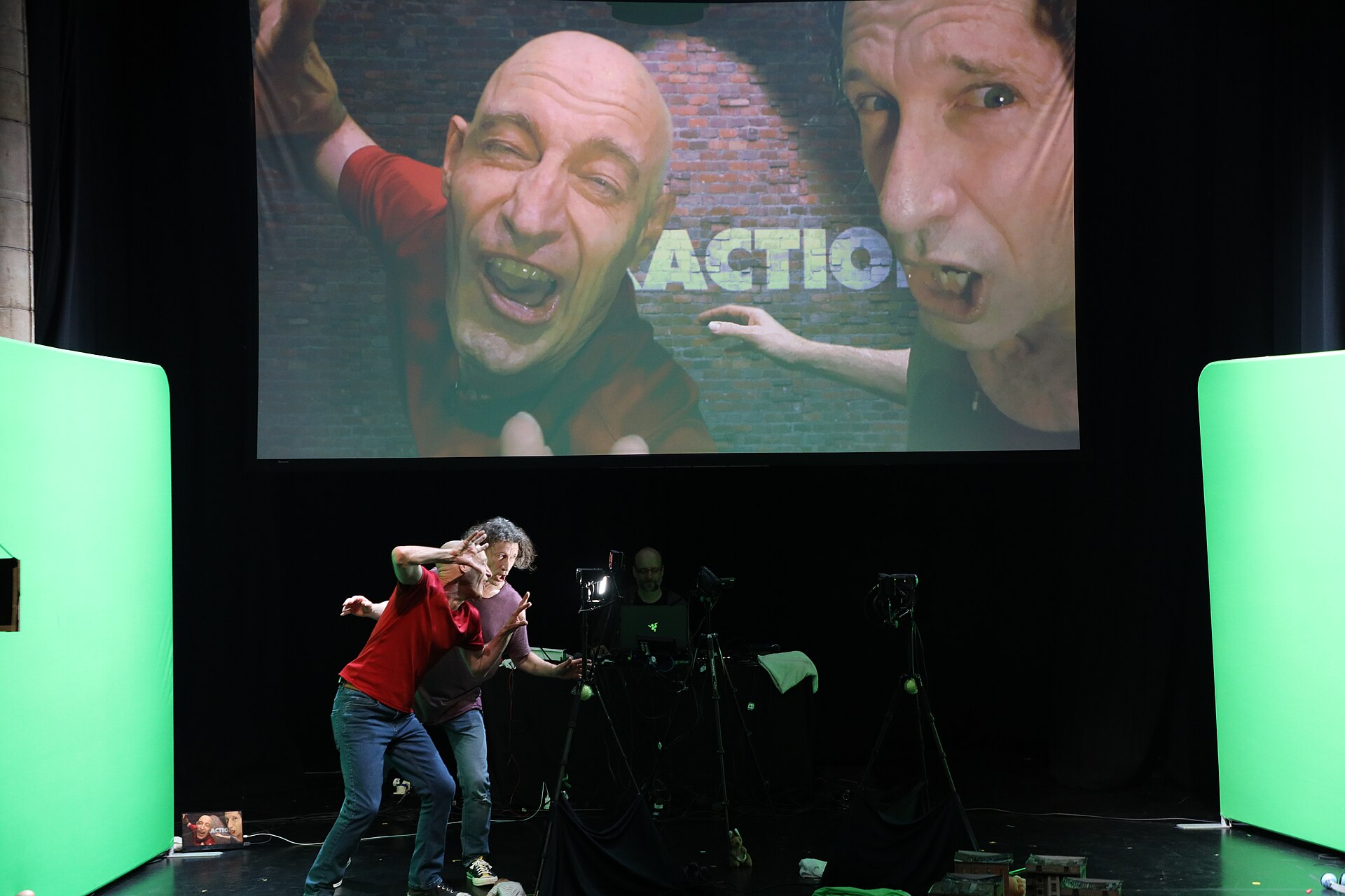 The Umbilical Brothers, , at the 2024 Edinburgh Festival Fringe in the show, The Distraction.