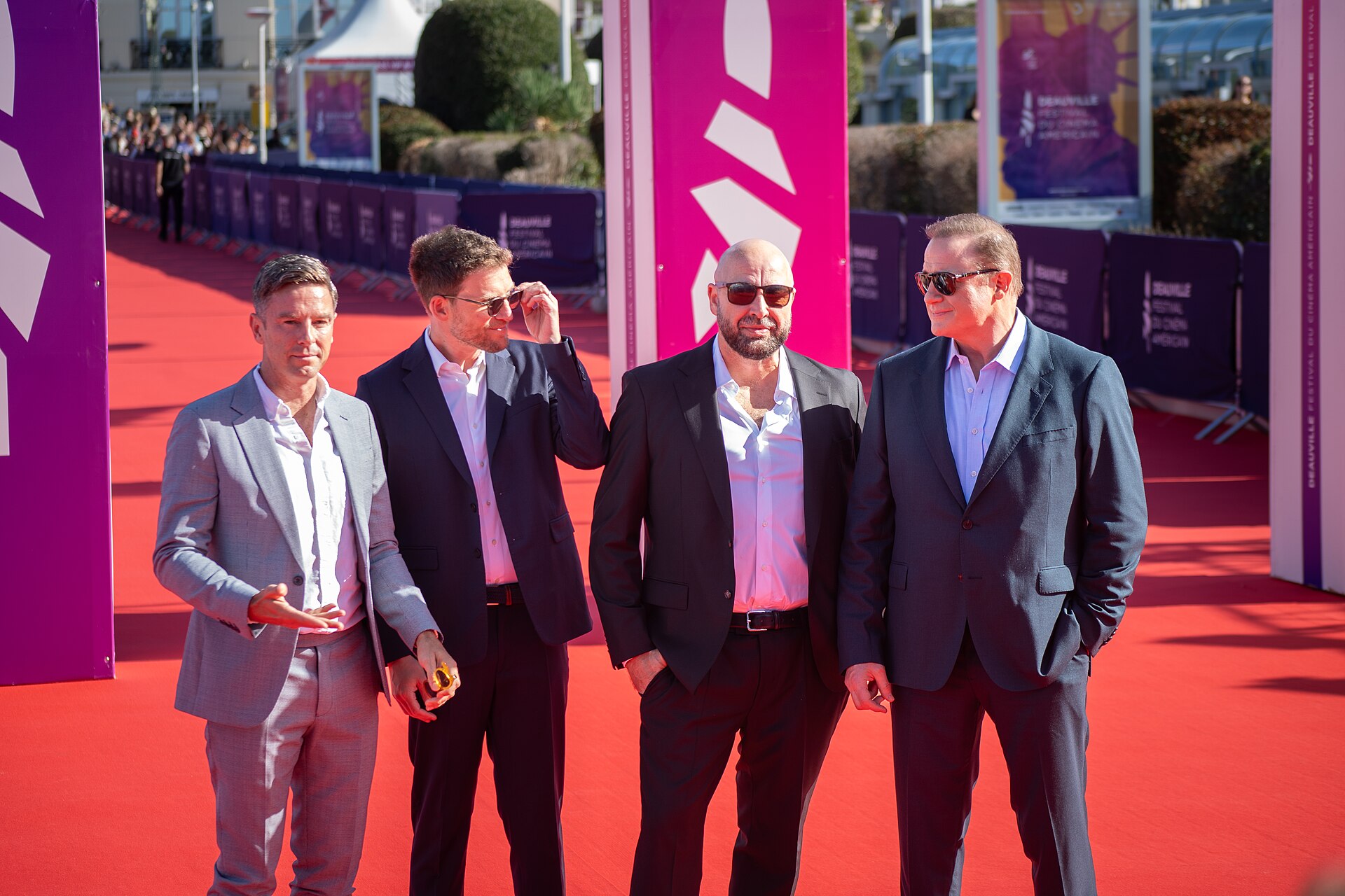 The cast of Pressure at the Deauville American Film Festival on red carpet in 2026