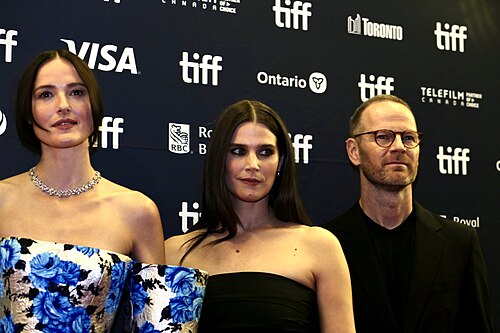 the two sisters with the Director @ Sentimental Value screening, tiff 2025