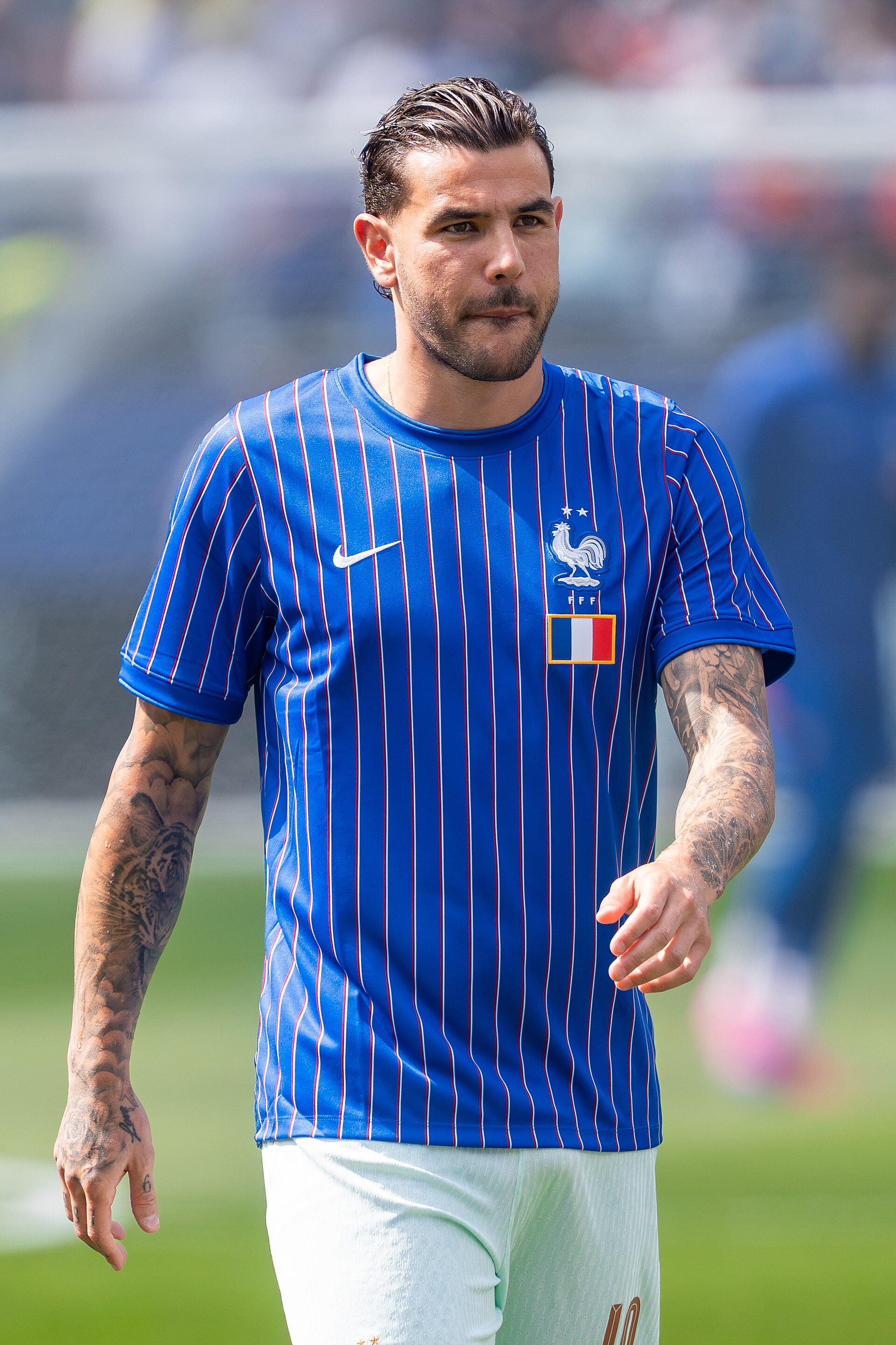Theo Hernandez during France v Morocco at the 2026 FIFA World Cup