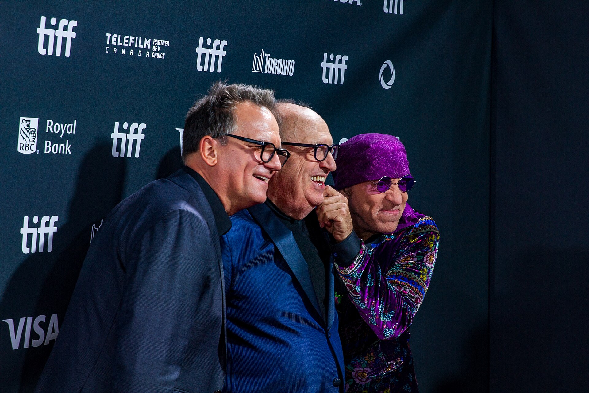Thom Zimny, Jon Landau, and Steven Van Zandt at the 2024 Toronto International Film Festival (TIFF) for the movie Anora.