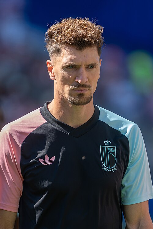 Thomas Meunier during Belgium v United States at the 2026 FIFA World Cup