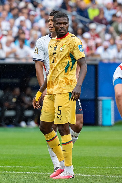 Thomas Partey during England v Ghana on 23 June 2026 at the 2026 FIFA World Cup