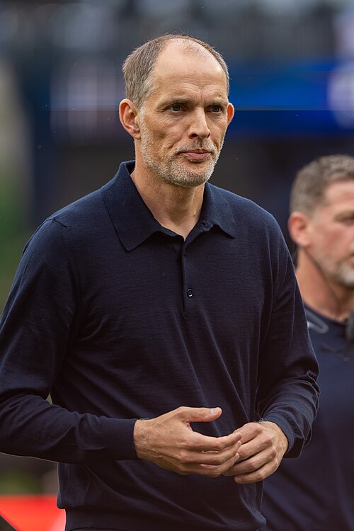 Thomas Tuchel during England v Ghana on 23 June 2026 at the 2026 FIFA World Cup