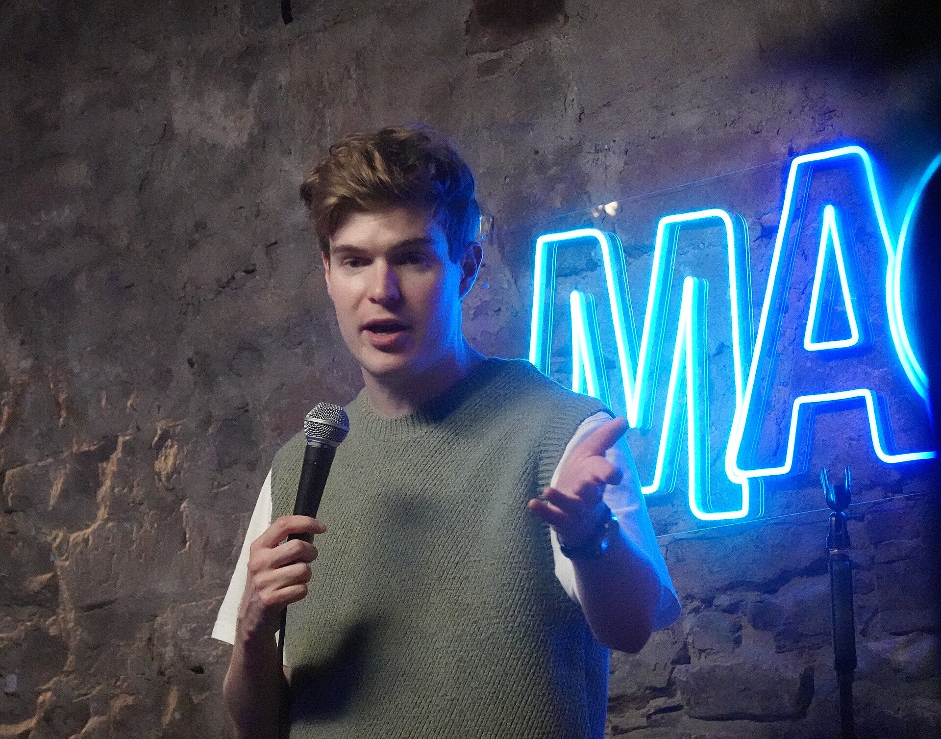 Thor Stenhaug, Norwegian comedian, performing at Monkey Barrel during the 2025 Edinburgh Fringe Festival