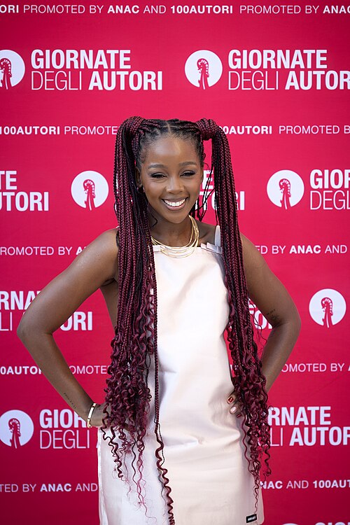 Thuso Mbedu, , at 83rd Venice International Film Festival in Venice, Italy for the film Miu Miu Women's Tales .