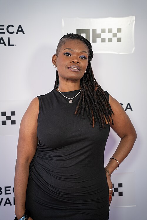 Tiffany Monique (singer-songwriter) at the premiere of HARVEST at Tribeca Film Festival 2026.