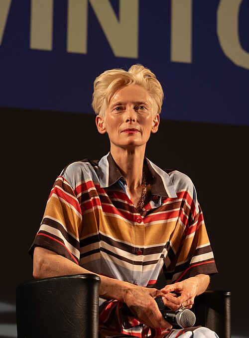 Tilda Swinton at Cannes Film Festival for Rendez-vous Avec Q&A