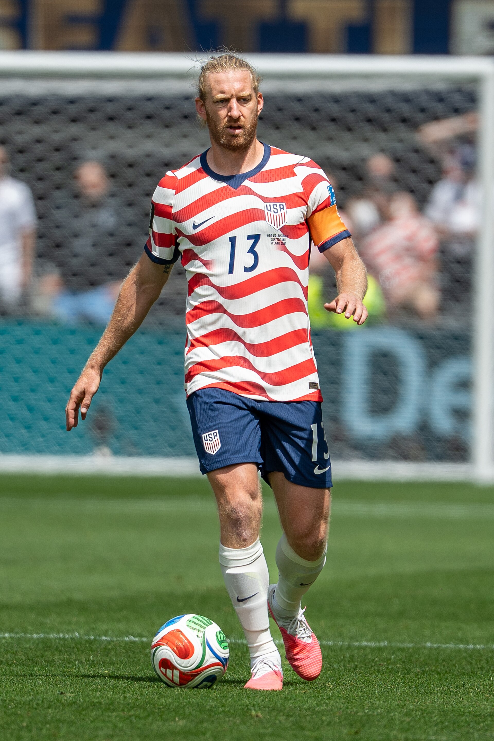 Tim Ream during United States v Australia on 19 June 2026 at the 2026 FIFA World Cup
