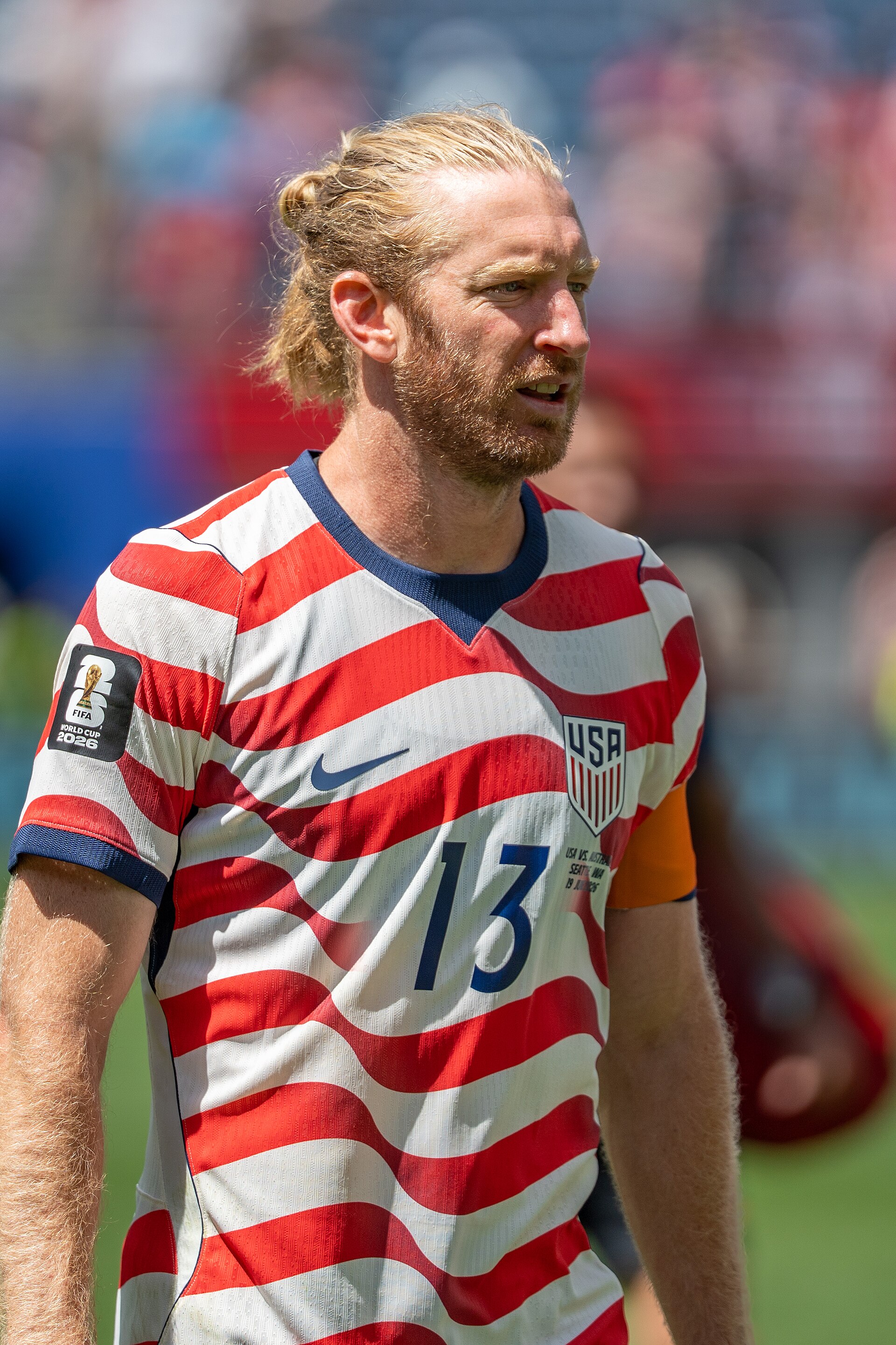 Tim Ream during United States v Australia on 19 June 2026 at the 2026 FIFA World Cup