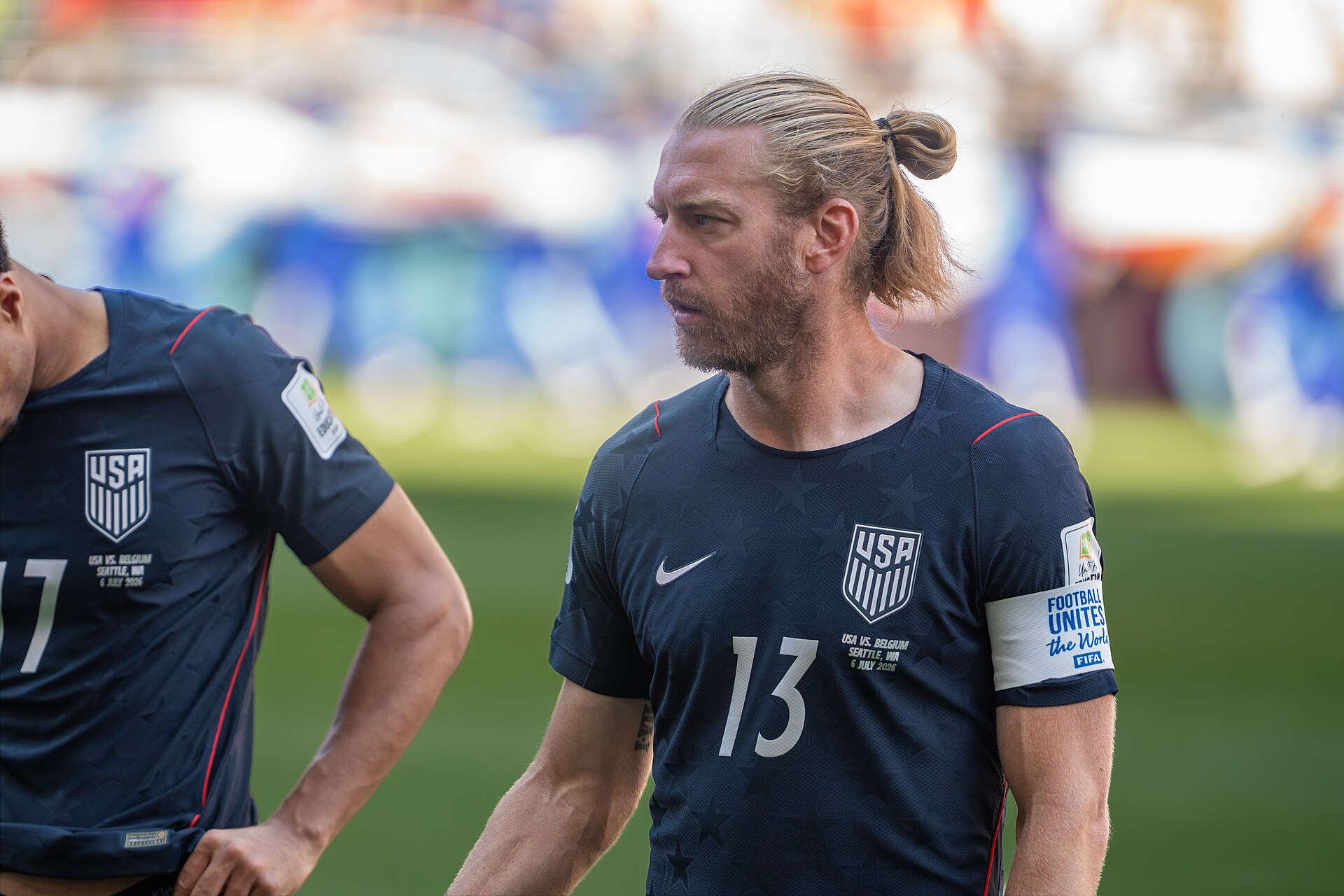 Tim Ream during Belgium v United States at the 2026 FIFA World Cup