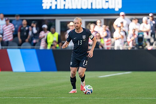 Tim Ream during Belgium v United States at the 2026 FIFA World Cup