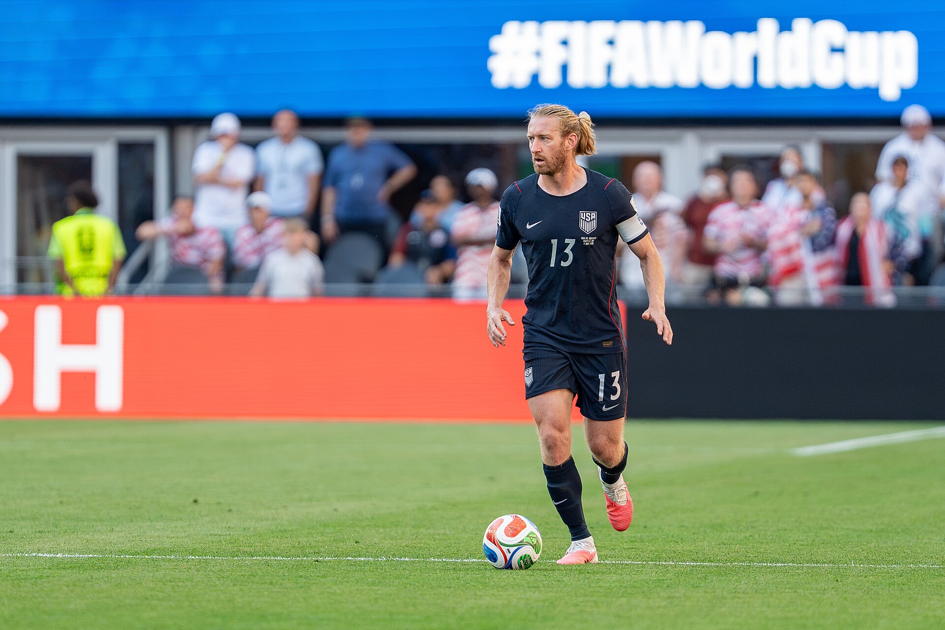 Tim Ream during Belgium v United States at the 2026 FIFA World Cup